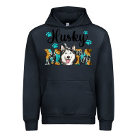 Navy husky mom western Urban Hoodie - RanaPortraitStore