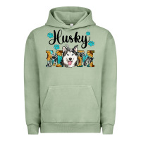 Pigment Oil Green husky mom western Urban Hoodie - RanaPortraitStore