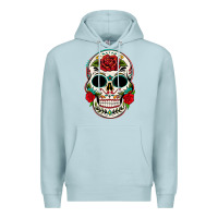 Blue Mist mexican day of the dead Premium Hoodie - texasbilliewilder