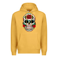 Mustard mexican day of the dead Premium Hoodie - texasbilliewilder