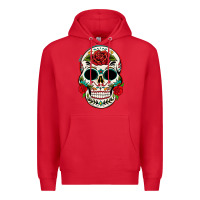 Red mexican day of the dead Premium Hoodie - texasbilliewilder