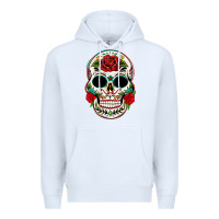 White mexican day of the dead Premium Hoodie - texasbilliewilder