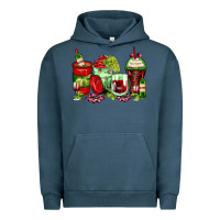 Pigment Midnight Navy wine coffee cups Urban Hoodie - Zillion Design Studio