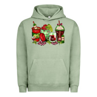 Pigment Oil Green wine coffee cups Urban Hoodie - Zillion Design Studio