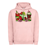 Pigment Salmon wine coffee cups Urban Hoodie - Zillion Design Studio