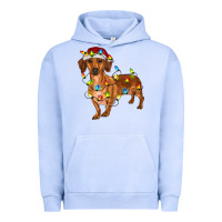 Pigment Grape Ice dachshund with christmas lights Urban Hoodie - RanaPortraitStore