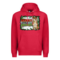 Cardinal merry and bright shiba inu Premium Hoodie - RanaPortraitStore