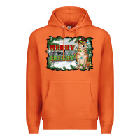 Carrot merry and bright shiba inu Premium Hoodie - RanaPortraitStore