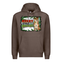 Coffee merry and bright shiba inu Premium Hoodie - RanaPortraitStore