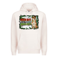 Pale Pink merry and bright shiba inu Premium Hoodie - RanaPortraitStore