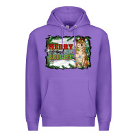 Purple merry and bright shiba inu Premium Hoodie - RanaPortraitStore