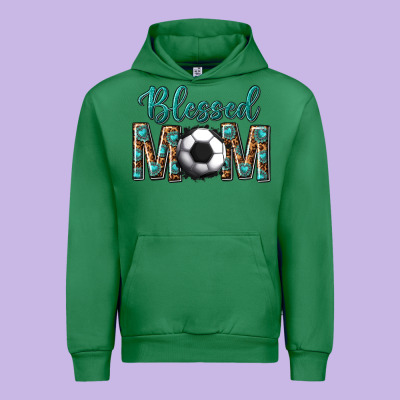 Western Blessed Mom With Soccer Urban Hoodie Designed By Texasbilliewilder