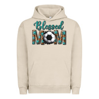 Pigment French Oak western blessed mom with soccer Urban Hoodie - texasbilliewilder