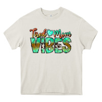Cream Tired Mom Vibes Heavy Core Tee - CowhideDigitalArt