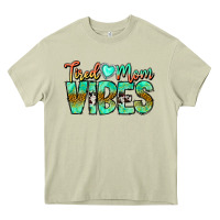 Mossy Tired Mom Vibes Heavy Core Tee - CowhideDigitalArt