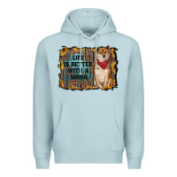 Blue Mist life is better with a shiba Premium Hoodie - RanaPortraitStore