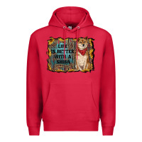 Cardinal life is better with a shiba Premium Hoodie - RanaPortraitStore