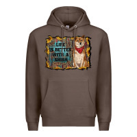 Coffee life is better with a shiba Premium Hoodie - RanaPortraitStore