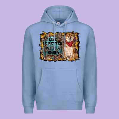 Life Is Better With A Shiba Premium Hoodie Designed By Ranaportraitstore