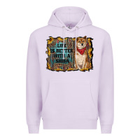 Lilac life is better with a shiba Premium Hoodie - RanaPortraitStore