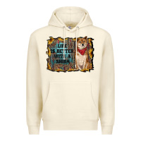 Sandshell life is better with a shiba Premium Hoodie - RanaPortraitStore