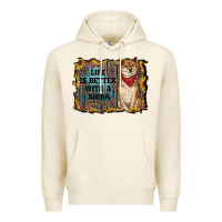 Tofu life is better with a shiba Premium Hoodie - RanaPortraitStore