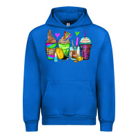 Cobalt nail art coffee cups Urban Hoodie - Zillion Design Studio