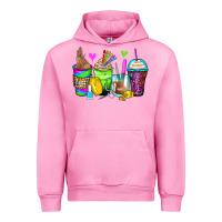 Fuchsia Pink nail art coffee cups Urban Hoodie - Zillion Design Studio