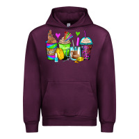 Mauve Wine nail art coffee cups Urban Hoodie - Zillion Design Studio