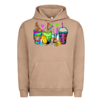Pigment Burro nail art coffee cups Urban Hoodie - Zillion Design Studio