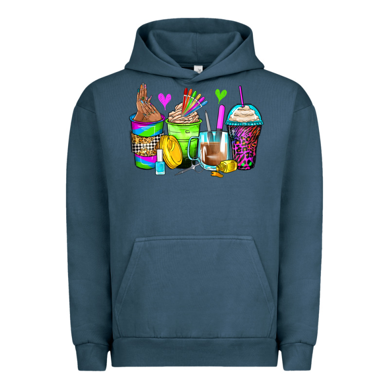Nail Art Coffee Cups Urban Hoodie by Zillion Design Studio | Teevron
