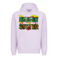 Lilac softball sister with leopard Premium Hoodie - Zillion Design Studio