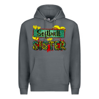 Rock softball sister with leopard Premium Hoodie - Zillion Design Studio