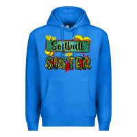 True Royal softball sister with leopard Premium Hoodie - Zillion Design Studio
