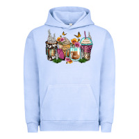 Pigment Grape Ice floral coffee cups Urban Hoodie - Zillion Design Studio