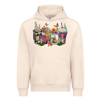 Sandshell floral coffee cups Urban Hoodie - Zillion Design Studio
