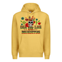 Antique Gold dia de los muertos Premium Hoodie - texasbilliewilder