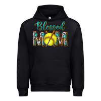 Black western blessed mom with softball Urban Hoodie - texasbilliewilder