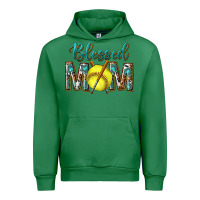 Emerald western blessed mom with softball Urban Hoodie - texasbilliewilder