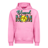 Fuchsia Pink western blessed mom with softball Urban Hoodie - texasbilliewilder