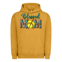 Pigment Peanut Butter western blessed mom with softball Urban Hoodie - texasbilliewilder