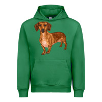 Emerald dachshund Urban Hoodie - RanaPortraitStore