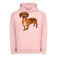Pigment Salmon dachshund Urban Hoodie - RanaPortraitStore