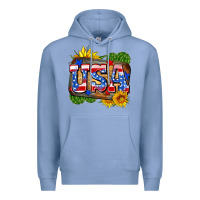 Colony Blue usa Premium Hoodie - Zillion Design Studio