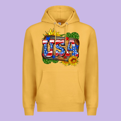 Usa Premium Hoodie Designed By Zillion Design Studio