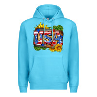 Ocean Blue usa Premium Hoodie - Zillion Design Studio