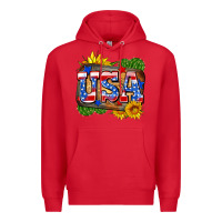 Red usa Premium Hoodie - Zillion Design Studio