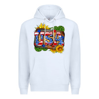 White usa Premium Hoodie - Zillion Design Studio