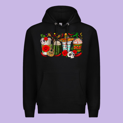 Hispanic Heritage Month Coffee Cups Premium Hoodie Designed By Texasbilliewilder