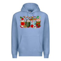 Colony Blue hispanic heritage month coffee cups Premium Hoodie - texasbilliewilder